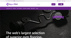 Desktop Screenshot of mygymfloor.com